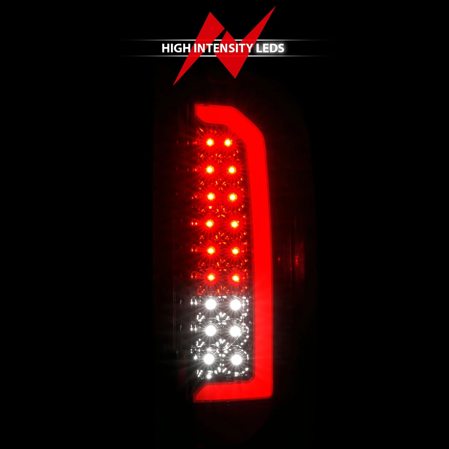 Anzo LED Tail Lights GMC Canyon (15–22) Red Light Bar Style - Black Housing w/ Clear or Smoke Lens - Image 9