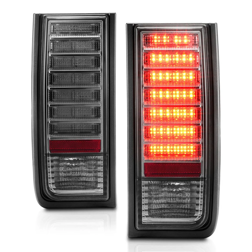 Anzo LED Tail Lights Hummer H2 V8 (03–09) Chrome w/ Red-Clear or Smoke Lens - Image 7