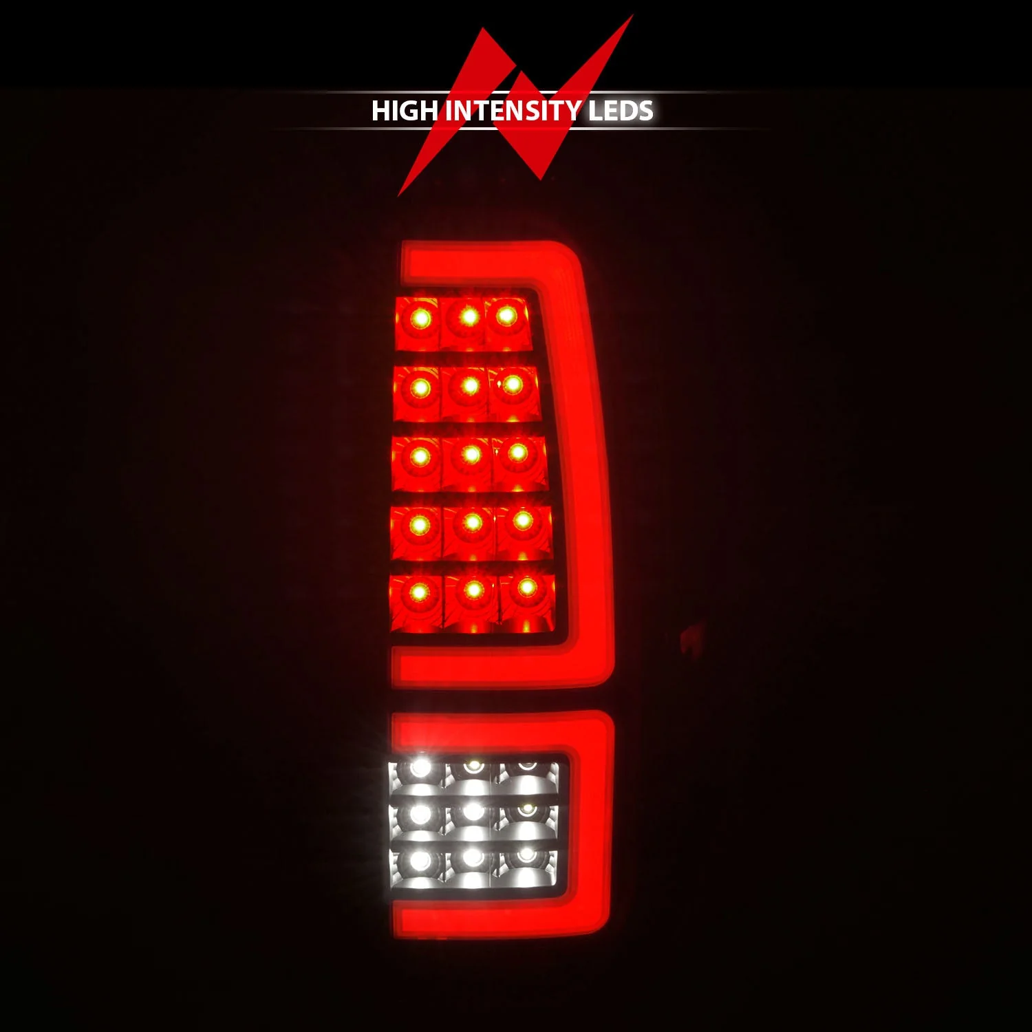 Anzo LED Tail Lights Toyota Tundra (14–21) Red Light Bar w/ Black or Chrome Housing w/ Smoke or Clear Lens & Sequential Signal - Image 9