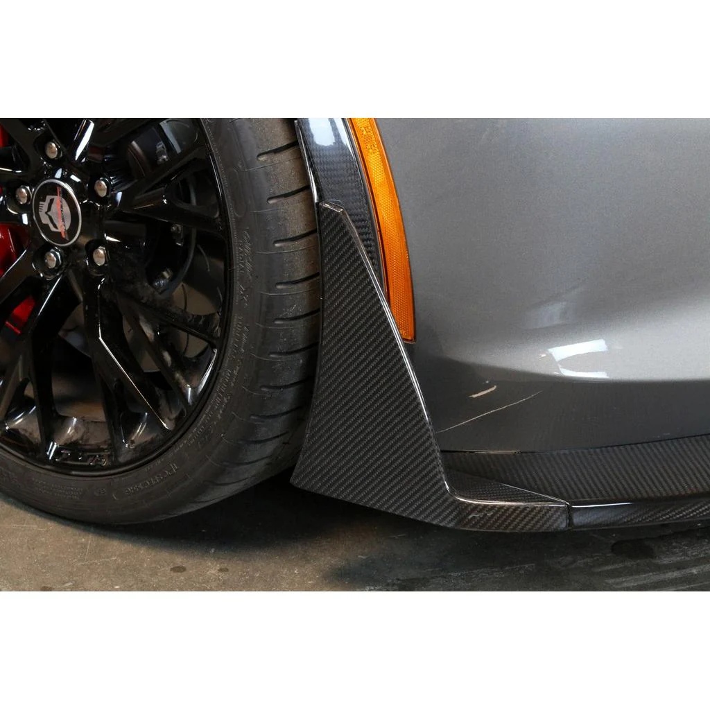 APR Front Bumper Canards & Spats Corvette C7 (2014-2019) Carbon Fiber - Image 6