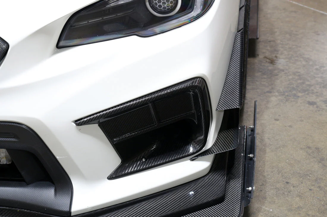 APR Front Bumper Canards Subaru WRX STI / WRX (2018-2021) [Set of 4 - Carbon Fiber] AB-808048 - Image 3