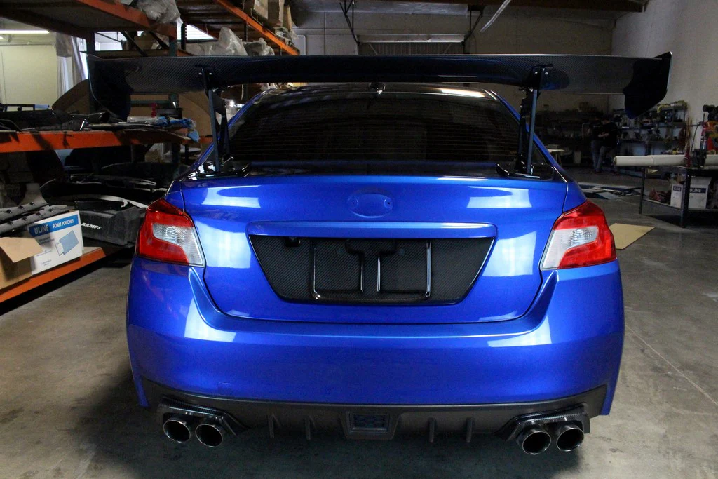 APR License Plate Backing Subaru WRX/ WRX STI Sedan (15-21) [Carbon Fiber] CBX-WRXLIC15 - Image 2