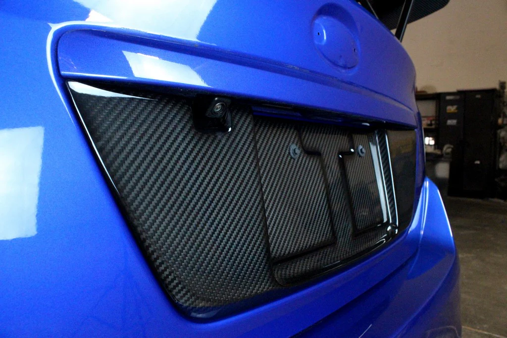 APR License Plate Backing Subaru WRX/ WRX STI Sedan (15-21) [Carbon Fiber] CBX-WRXLIC15 - Image 3