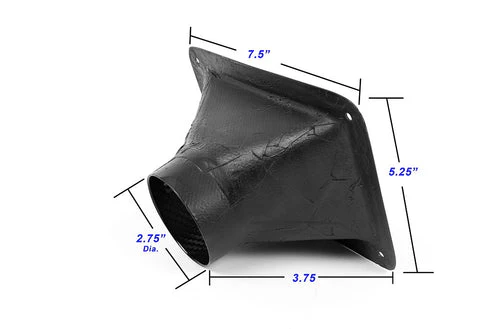 APR Universal Brake Air Inlet Duct w/ Flange [2x2 Carbon Fiber] 7.5" X 5.18" or 9.25" X 4.75" - Image 3