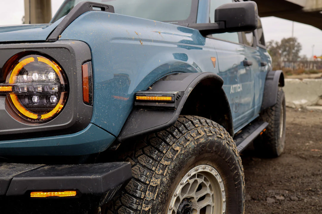 Attica 4x4 Fender Flares for Ford Bronco (2021-2025) Front & Rear Frontier Series - Textured Black - Image 6