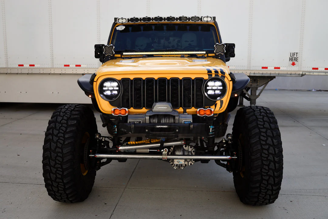 Attica 4x4 Full LED Headlights Jeep Gladiator JT (20-25) Sequential Turn Signal & LED Glow Bar CHATT0771-H6-GBC-SQ - Image 2