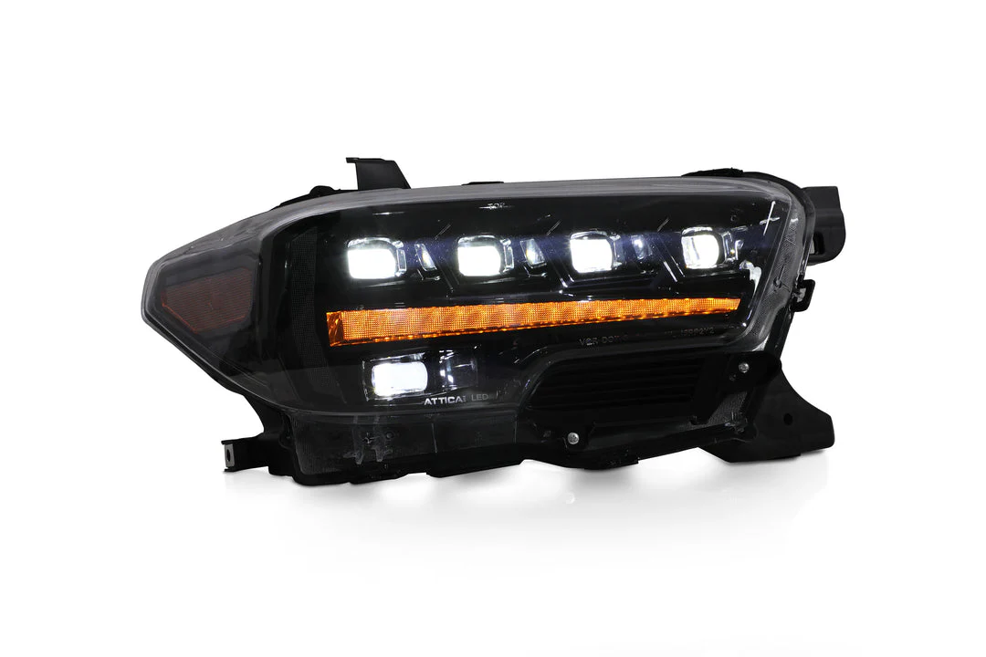 Attica 4x4 LED Headlights For Toyota Tacoma (2016-2023) Apex Series With Sequential Turn Signal CHATT0769-H6-GBC-SQ - Image 5