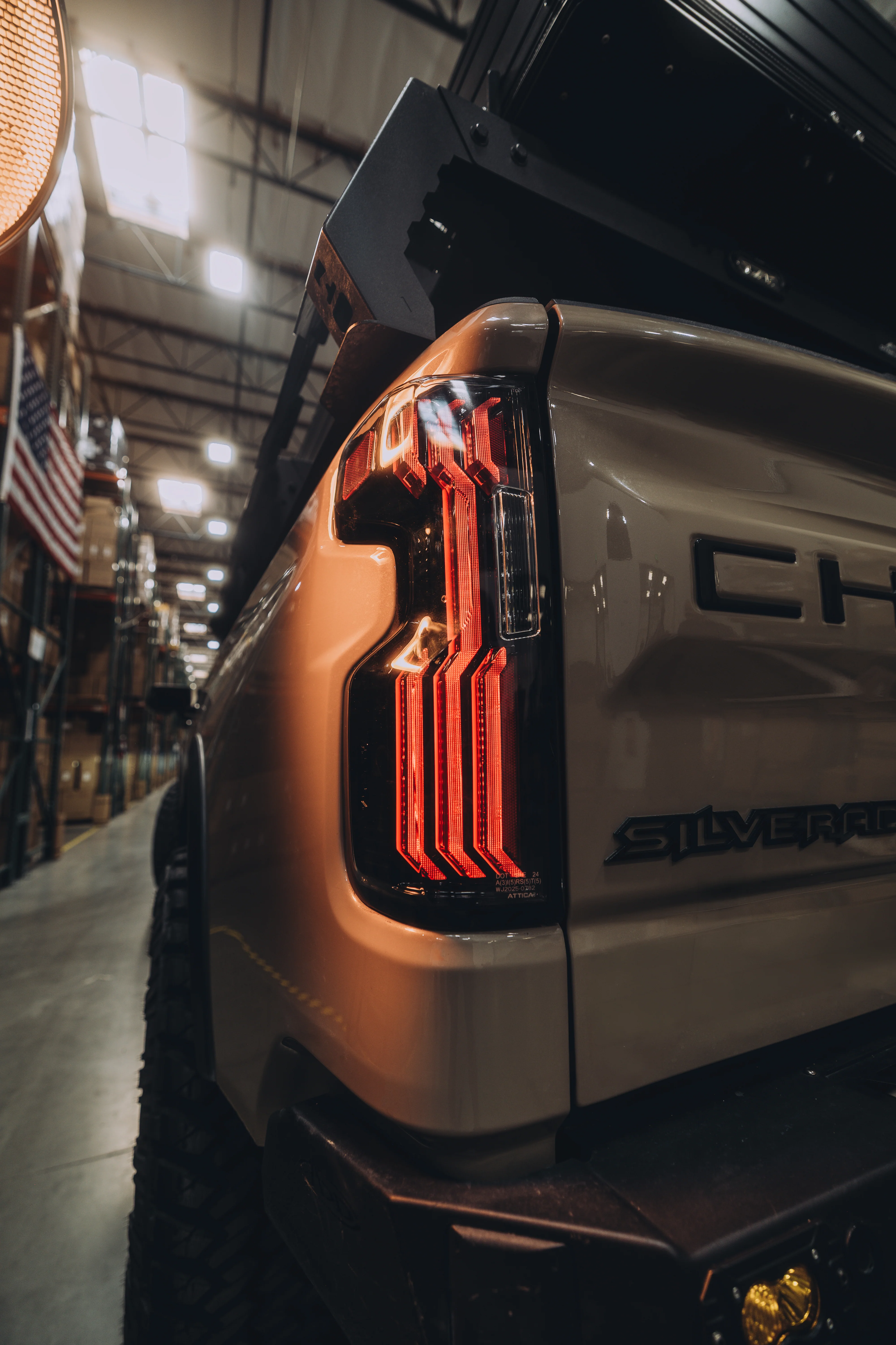 Attica 4x4 LED Tail Lights for Chevy Silverado 1500 (19-26) 2500/3500 (20-26) Gloss Black with Smoked Bars & Sequential Turn Signals (Preorder) - Image 15