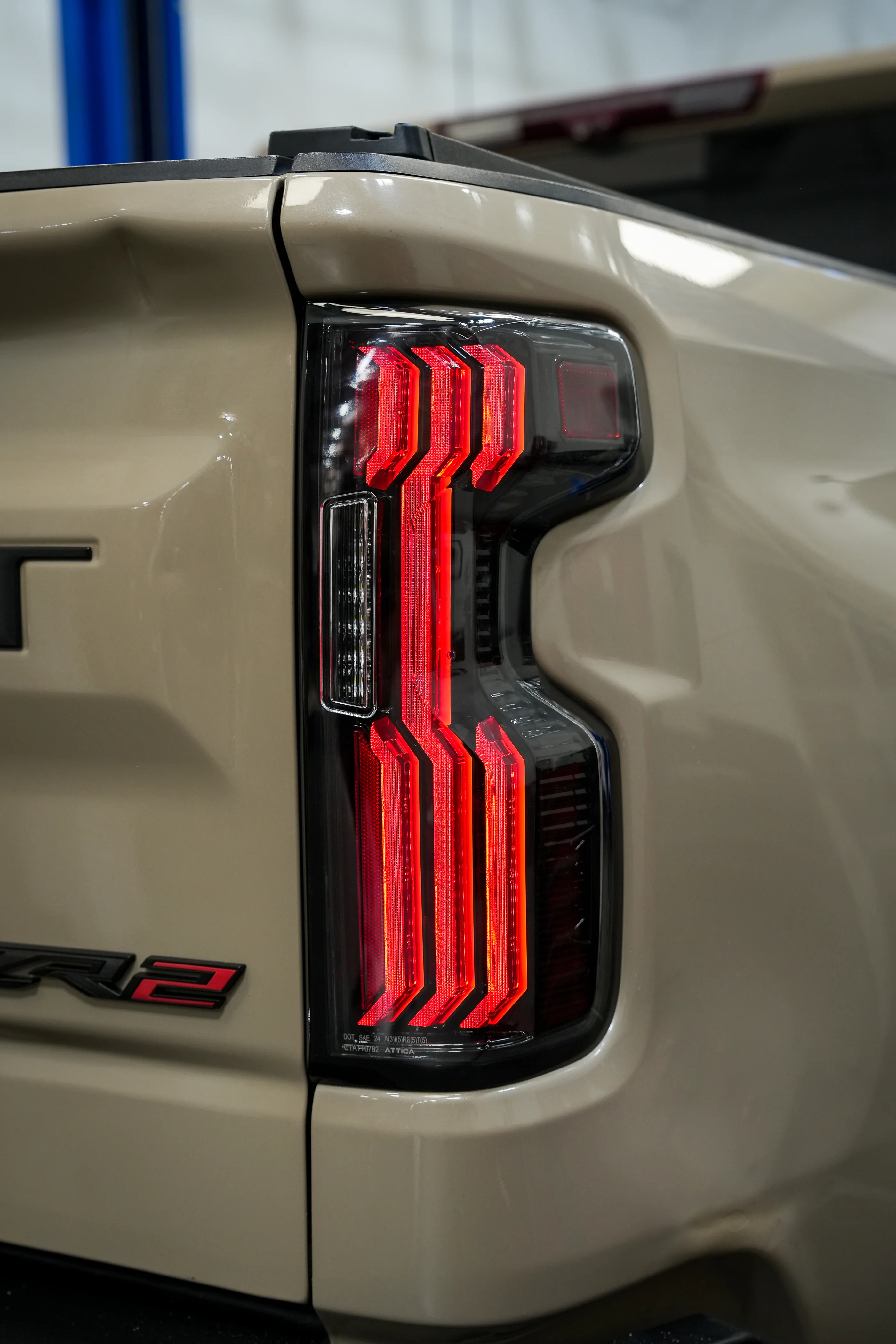 Attica 4x4 LED Tail Lights for Chevy Silverado 1500 (19-26) 2500/3500 (20-26) Gloss Black with Smoked Bars & Sequential Turn Signals (Preorder) - Image 22
