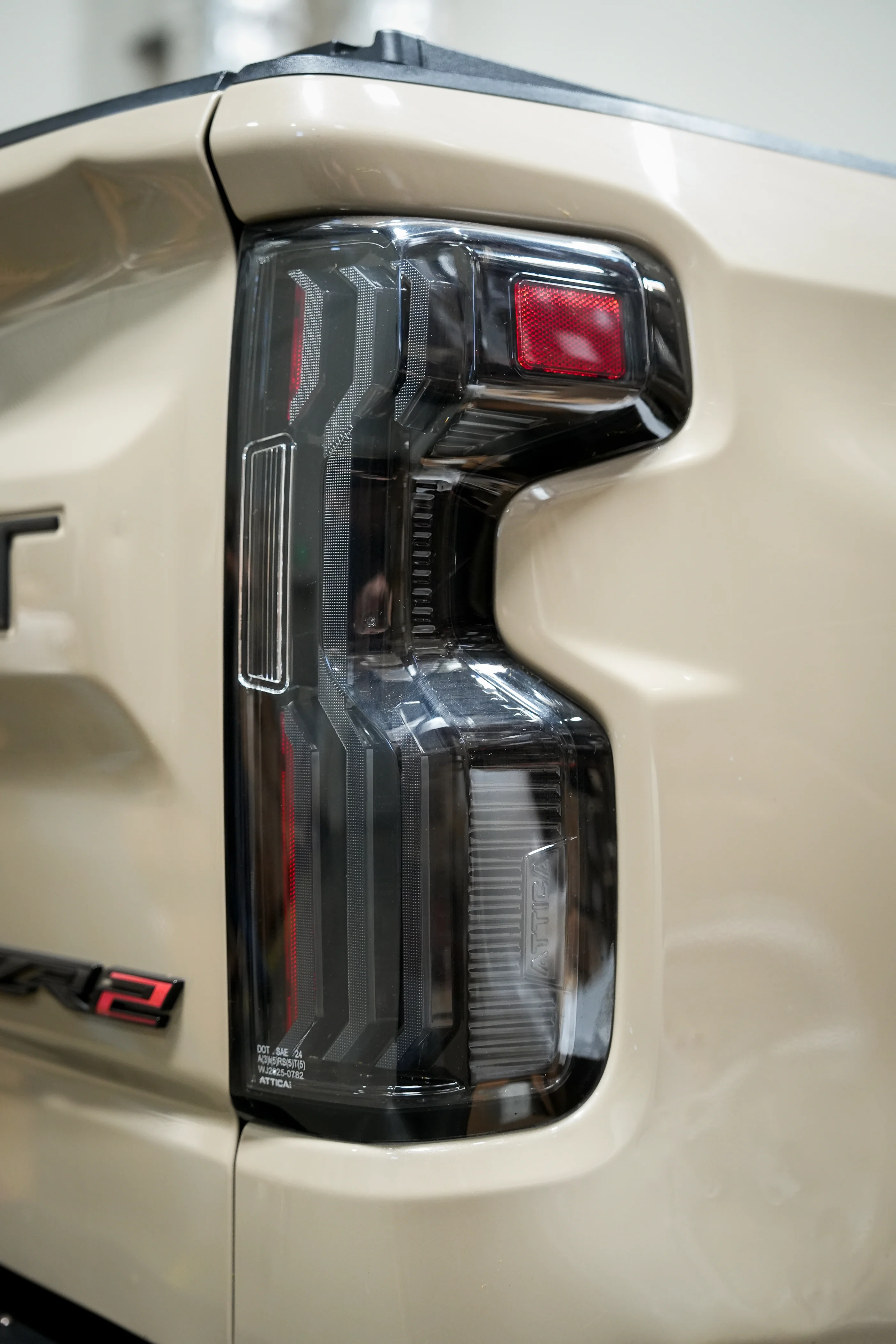 Attica 4x4 LED Tail Lights for Chevy Silverado 1500 (19-26) 2500/3500 (20-26) Gloss Black with Smoked Bars & Sequential Turn Signals (Preorder) - Image 5