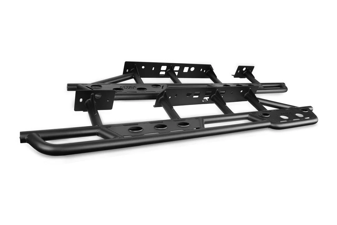 Attica 4x4 Rock Sliders for Toyota Tacoma Double Cab RWD (2016-2023) Apex Series for 2x4 Only ATTTA02C101-BX