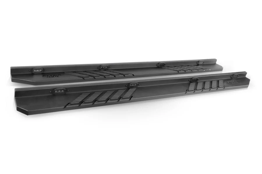 Attica 4x4 Running Boards for Chevy Silverado 1500 (07-18) 2500/3500 Crew Cab (07-19) Frontier Series - Textured Black ATTSL04C101-BX - Image 3