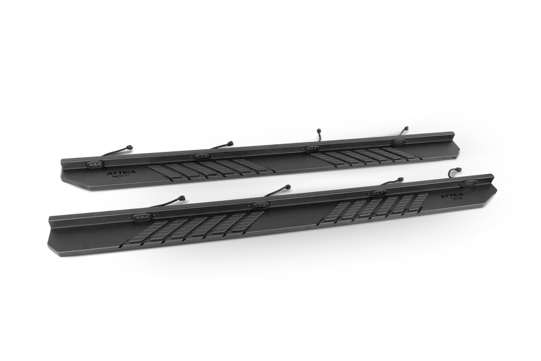 Attica 4x4 Running Boards for Ford F250/F350 (2017-2025) Frontier Series with Step Lights ATTF201C101-BX - Image 3