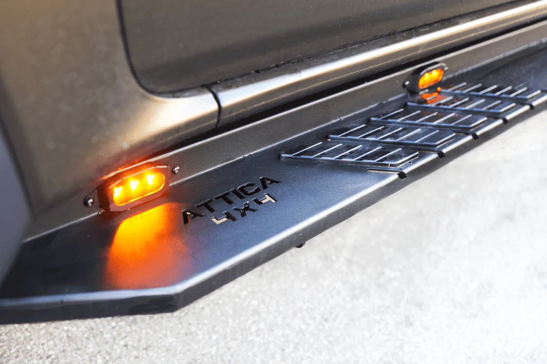 Attica 4x4 Running Boards for Ford Ranger SuperCrew (2019-2024) Frontier Series with Step Lights ATTRG01C101-BX - Image 8