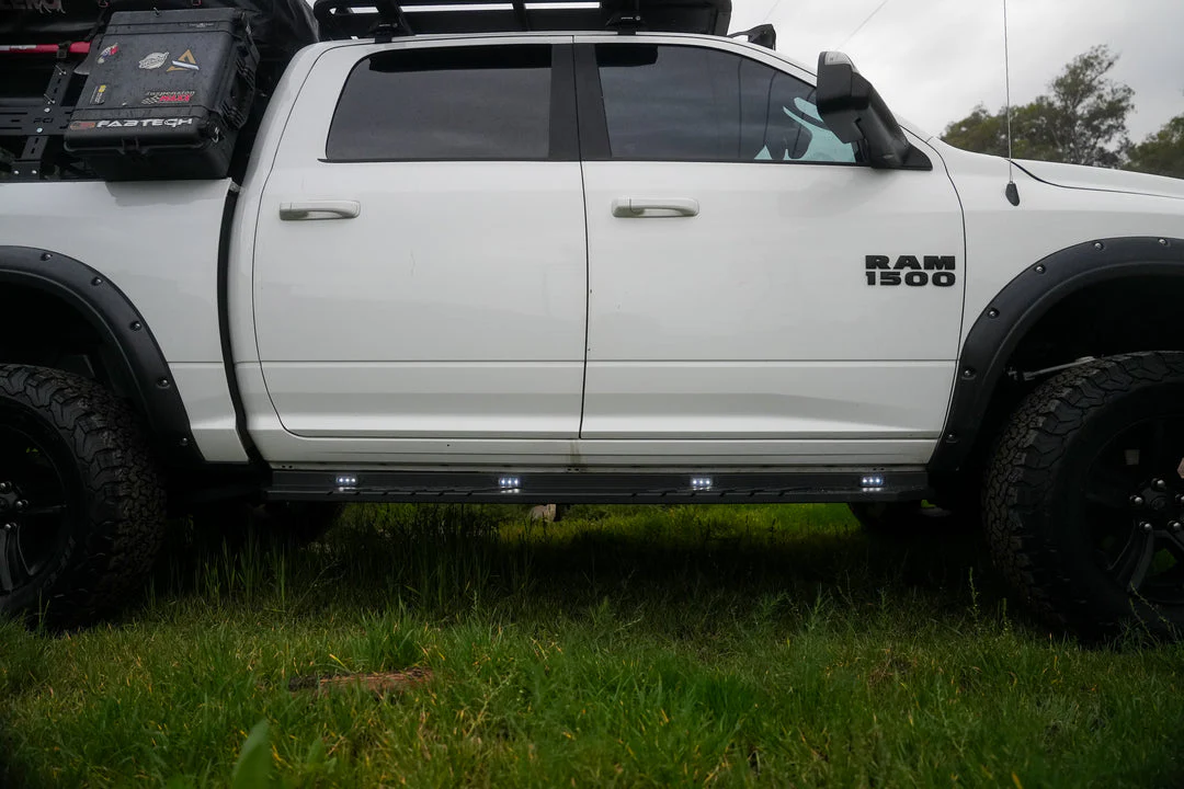 Attica 4x4 Running Boards for Ram 1500 (09-18) 2500/3500 (10-24) Frontier Series with Step Lights ATTRM02C104-BX - Image 11