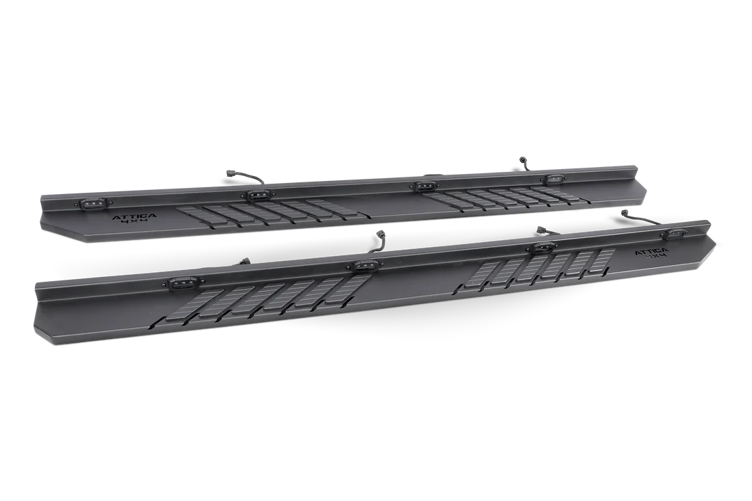 Attica 4x4 Running Boards for Ram 1500 (2019-2025) Frontier Series with Step Lights ATTRM04C102-BX - Image 2
