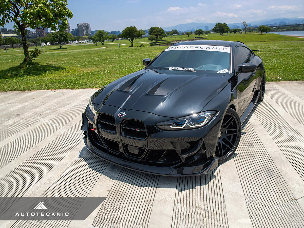 AutoTecknic Front Aero Lip BMW G80 M3 G82 G83 M4 (2021-2026) Motorsports - Dry Carbon Fiber - Image 7