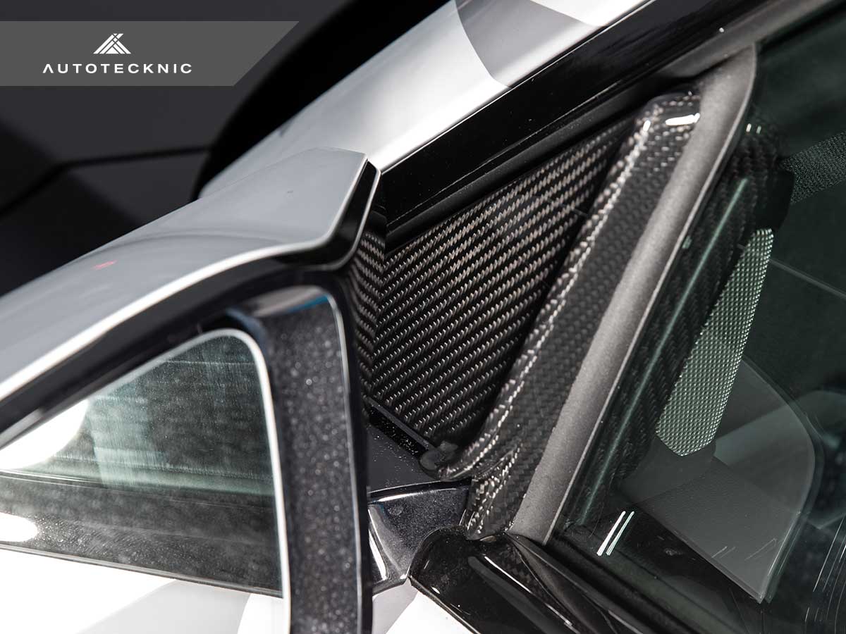 AutoTecknic Side Mirror Wind Deflector Set for BMW G87 M2 (2023-2026) Dry Carbon Fiber - Image 4