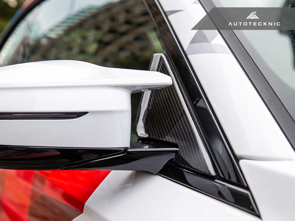 AutoTecknic Side Mirror Wind Deflector Set for BMW G87 M2 (2023-2026) Dry Carbon Fiber - Image 7