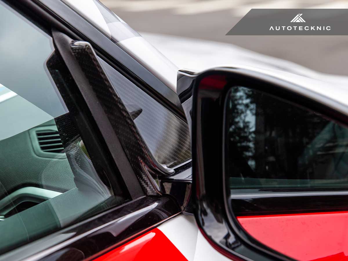 AutoTecknic Side Mirror Wind Deflector Set for BMW G87 M2 (2023-2026) Dry Carbon Fiber - Image 9
