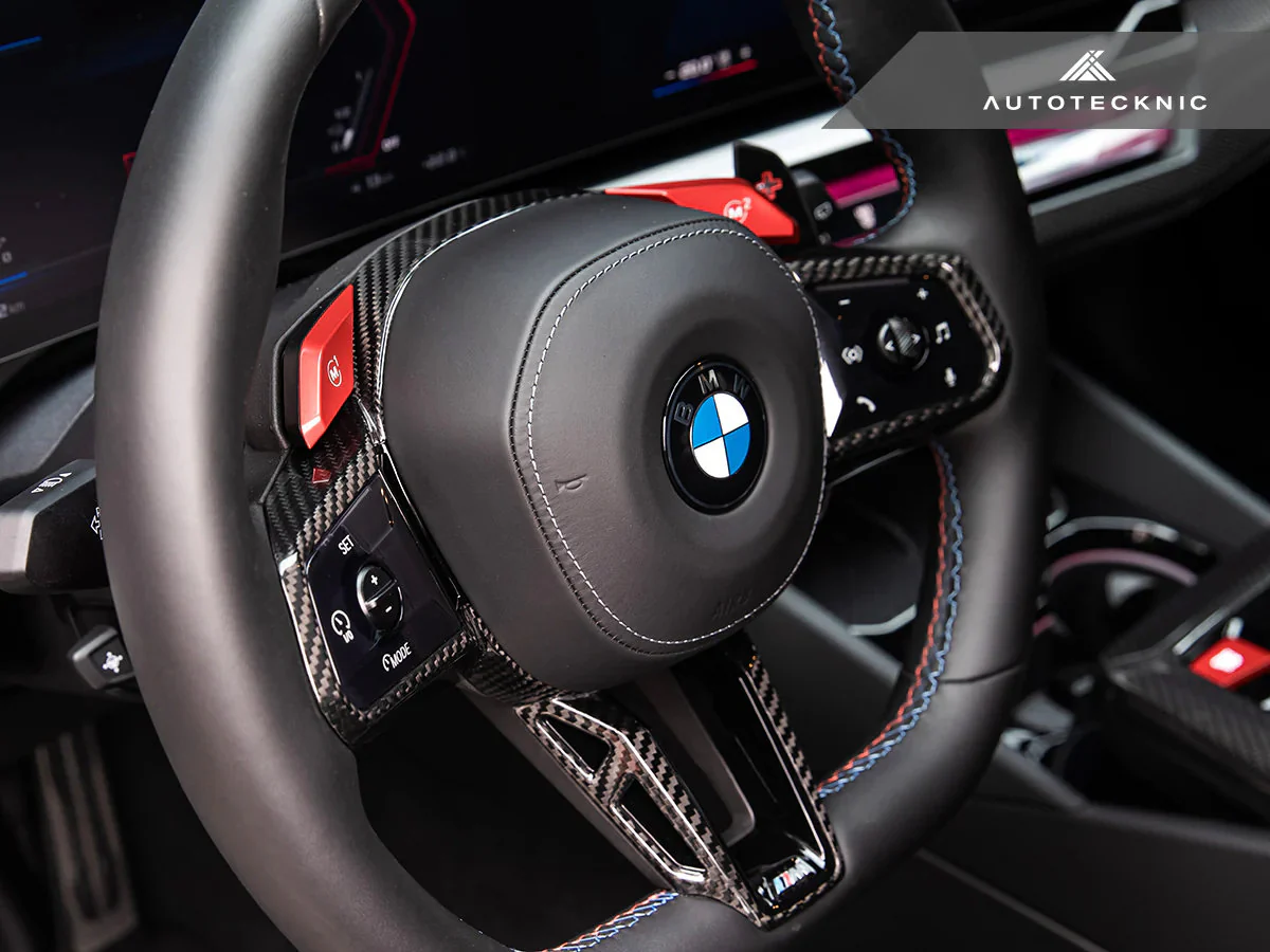 Autotecknic Steering Wheel Trim BMW M5 AWD G90 / G99 (2024-2026) Carbon Fiber - ATK-BM-0851 - Image 12