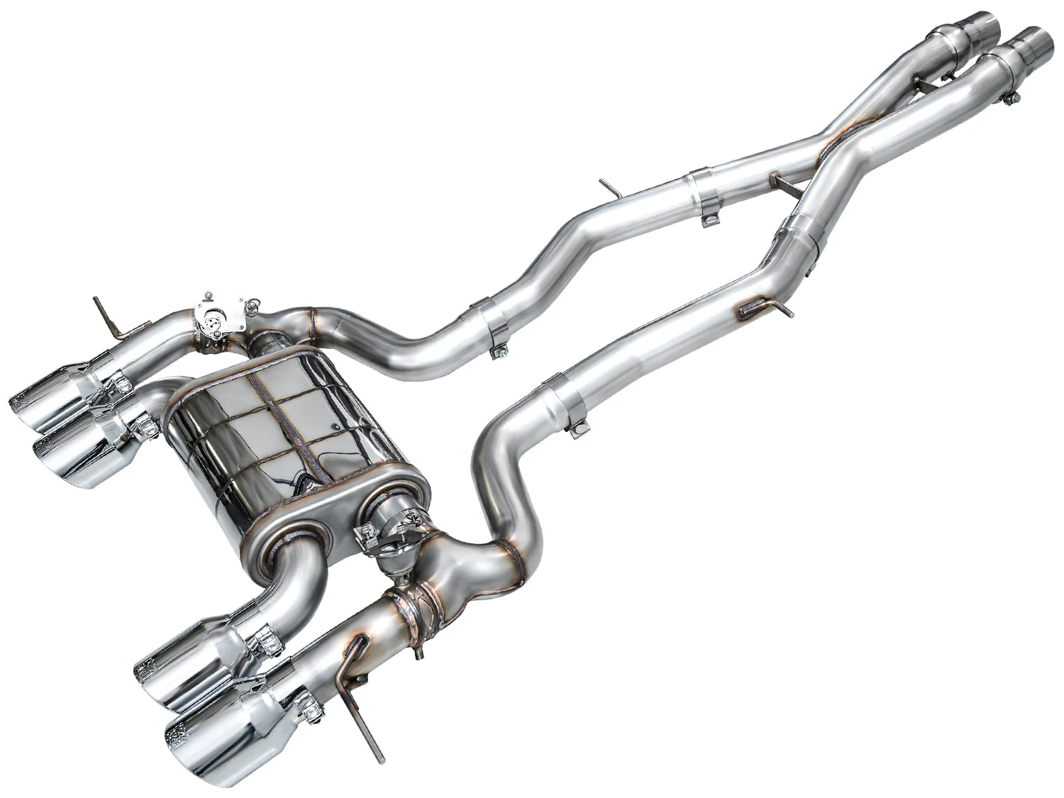 AWE 0FG Exhaust BMW M2 G87 (22-24) Track or SwitchPath Catback w/ 4.5” Silver or Black Tips - Image 3