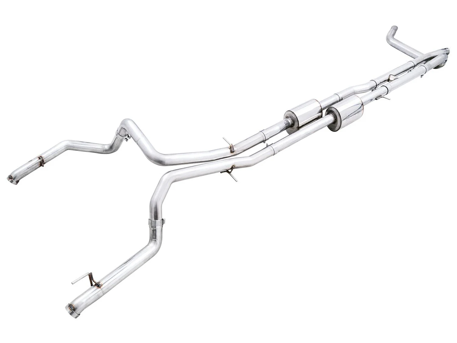 AWE 0FG Exhaust Chevy Silverado 1500 ZR2 & GMC Sierra 1500 AT4X (22–25) Catback w/ 4” Silver or Black Tips - Image 3
