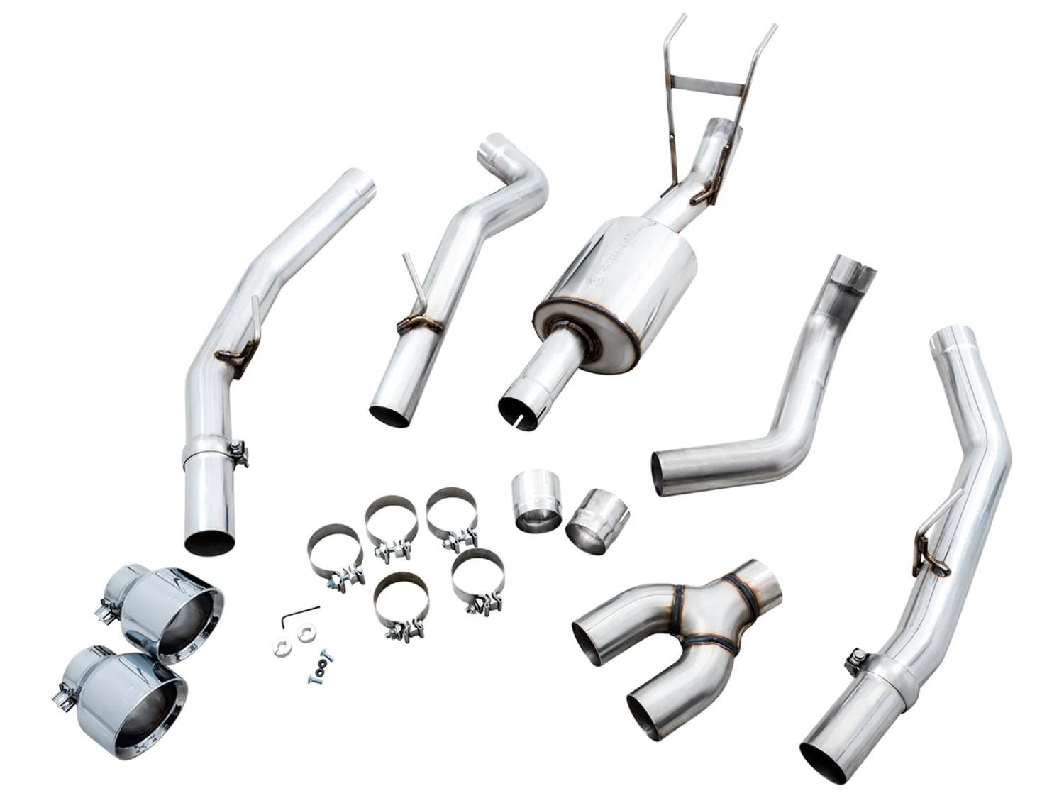 AWE 0FG Exhaust RAM 1500 5.7L 4th Gen (09-21) Catback - 5” Silver or Black Tips - Image 6