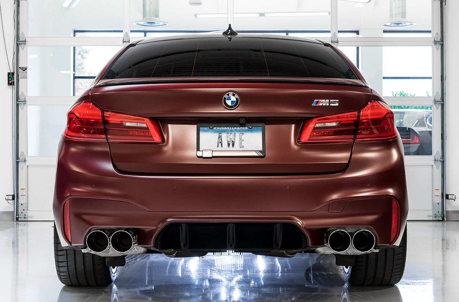 AWE Exhaust BMW M5 F90 4.4T AWD (18-19) Track or SwitchPath Axleback w/ Silver or Black Tips - Image 5