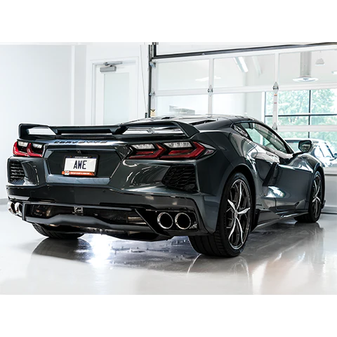 AWE Exhaust Corvette C8 Stingray & E-Ray (2020-2025) Catback w/ 4.5” Quad Tips Track or Touring - Image 5