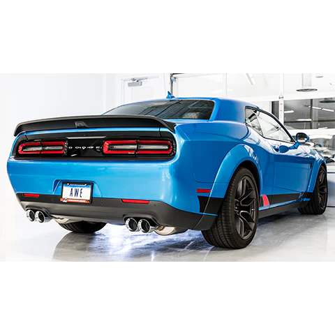 AWE Exhaust Dodge Challenger 392 / Hellcat / Demon 6.2L 6.4L (15-22) Track or Touring Catback w/ 4" Tips - Image 13