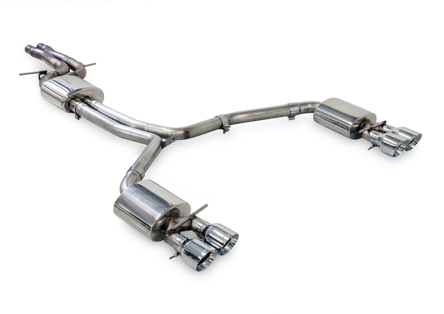 AWE Exhaust for Audi A7 Quattro 3.0 Hatchback (2015-2018) Touring Catback with Quad Outlet Silver or Black Tips