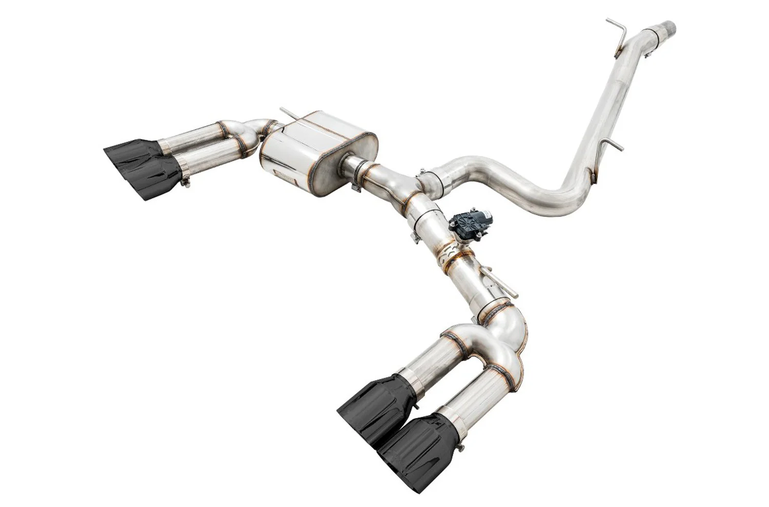 AWE Exhaust for Audi S3 8V 2.0 Sedan (2015-2020) Track or SwitchPath Catback with 4.5” Silver or Black Tips - Image 4