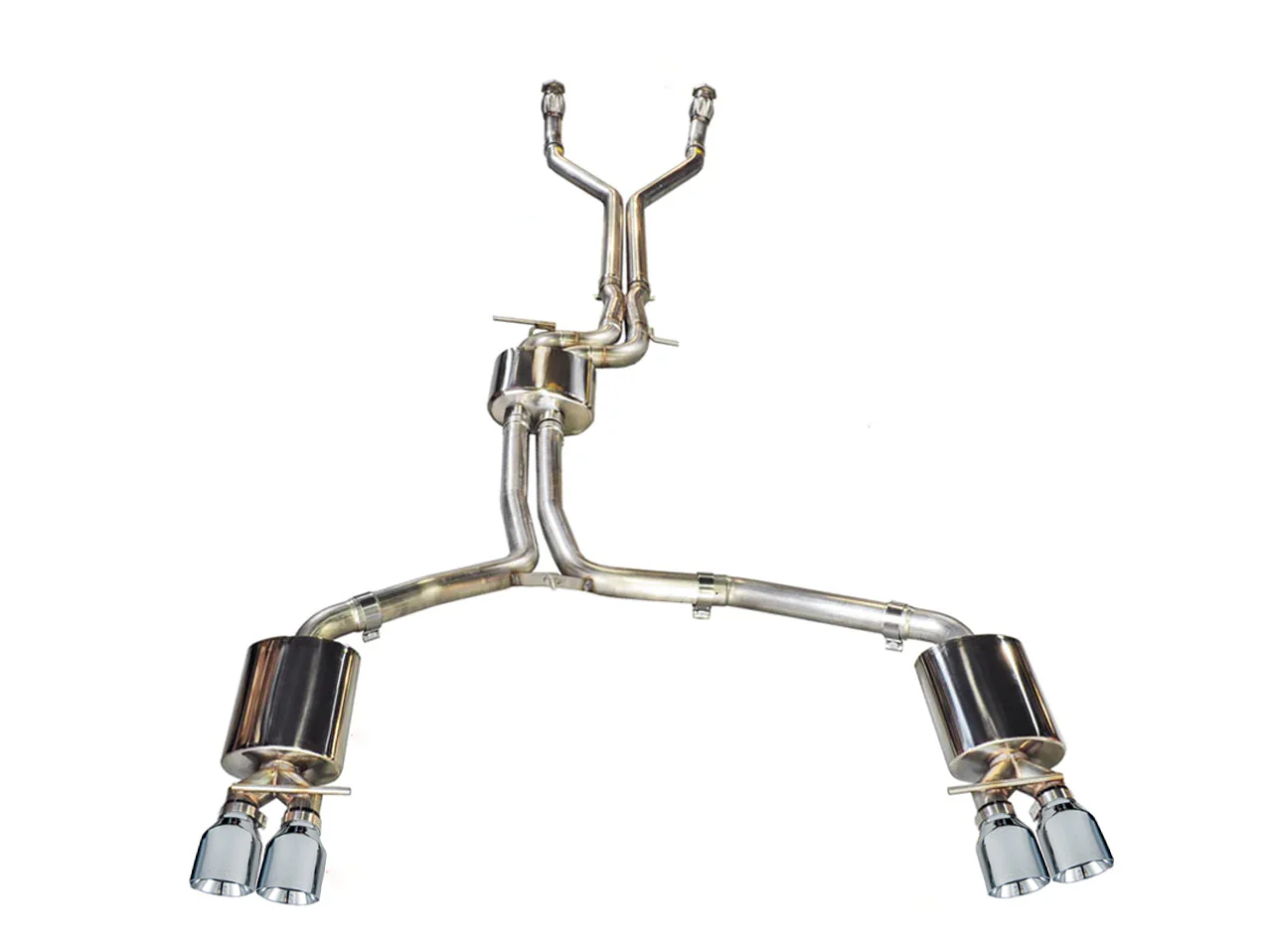 AWE Exhaust for Audi S7 4.0 Hatchback (2013-2018) Track or Touring Catback with Silver or Black Tips - Image 3
