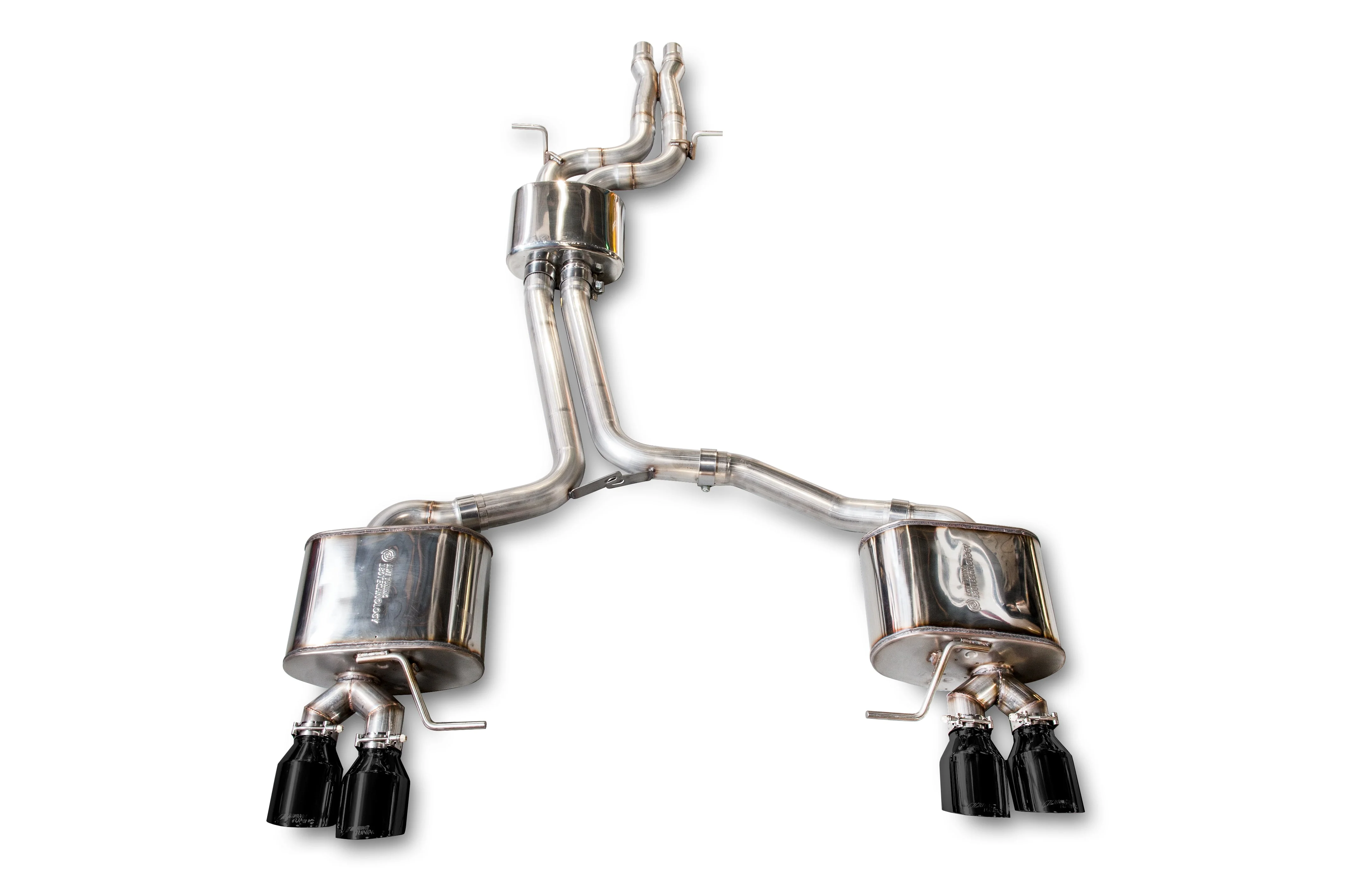 AWE Exhaust for Audi SQ5 3.0 Sport Utility (2014-2017) Touring Catback with 4" Quad Silver or Black Tips - Image 2