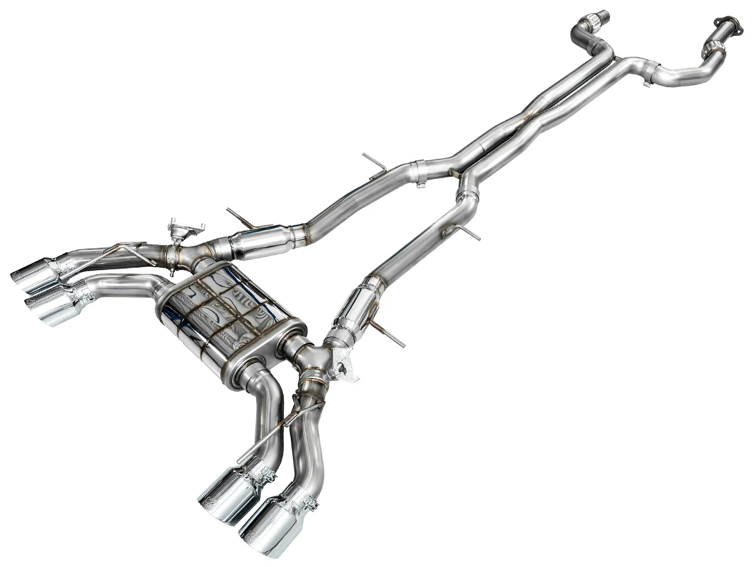 AWE Exhaust for Cadillac CT4-V Blackwing 3.6 Sedan (2022-2026) SwitchPath Catback with 4.5” Silver or Black Tips