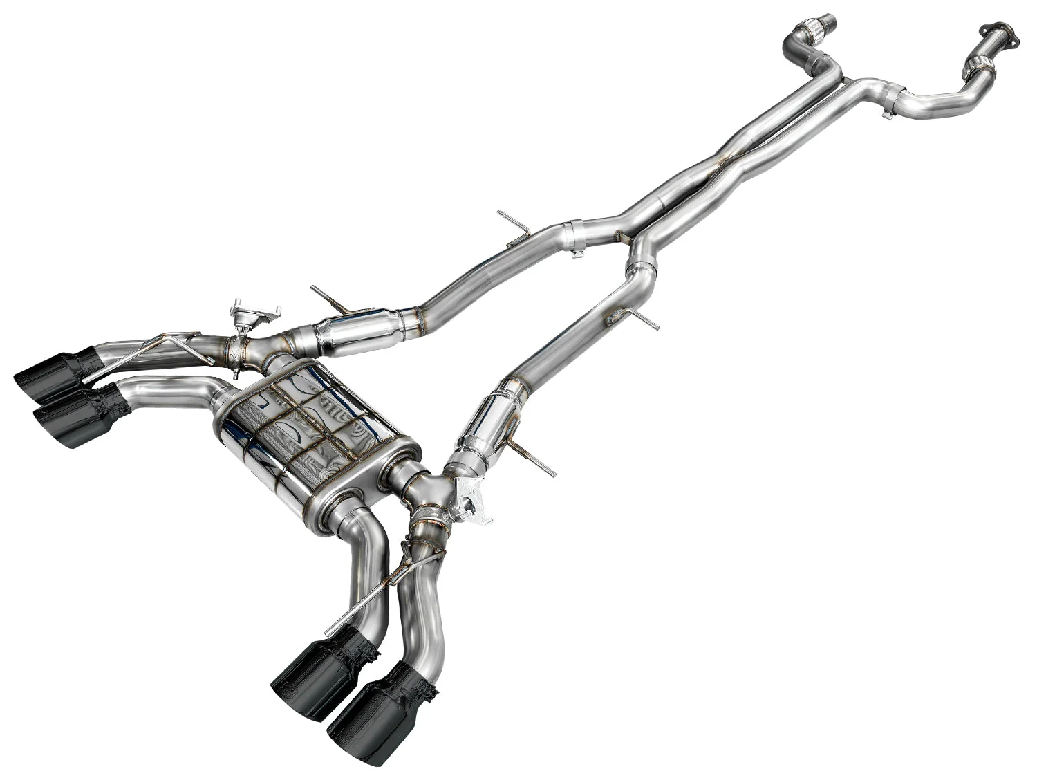 AWE Exhaust for Cadillac CT4-V Blackwing 3.6 Sedan (2022-2026) SwitchPath Catback with 4.5” Silver or Black Tips - Image 2