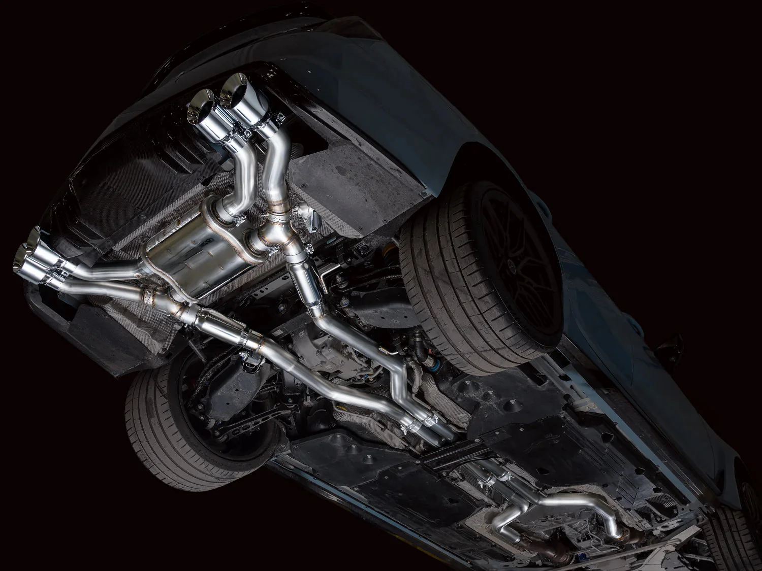 AWE Exhaust for Cadillac CT5-V Blackwing 6.2 Sedan (2022-2026) SwitchPath Catback with 4.5” Silver or Black Slash-Cut Tips - Image 12