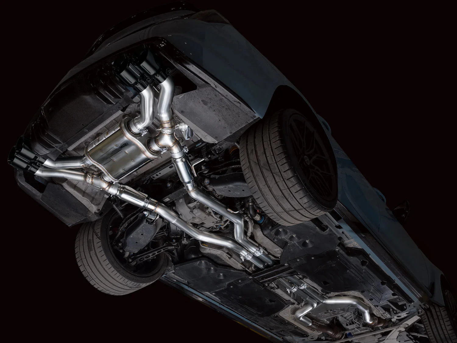 AWE Exhaust for Cadillac CT5-V Blackwing 6.2 Sedan (2022-2026) SwitchPath Catback with 4.5” Silver or Black Slash-Cut Tips - Image 14