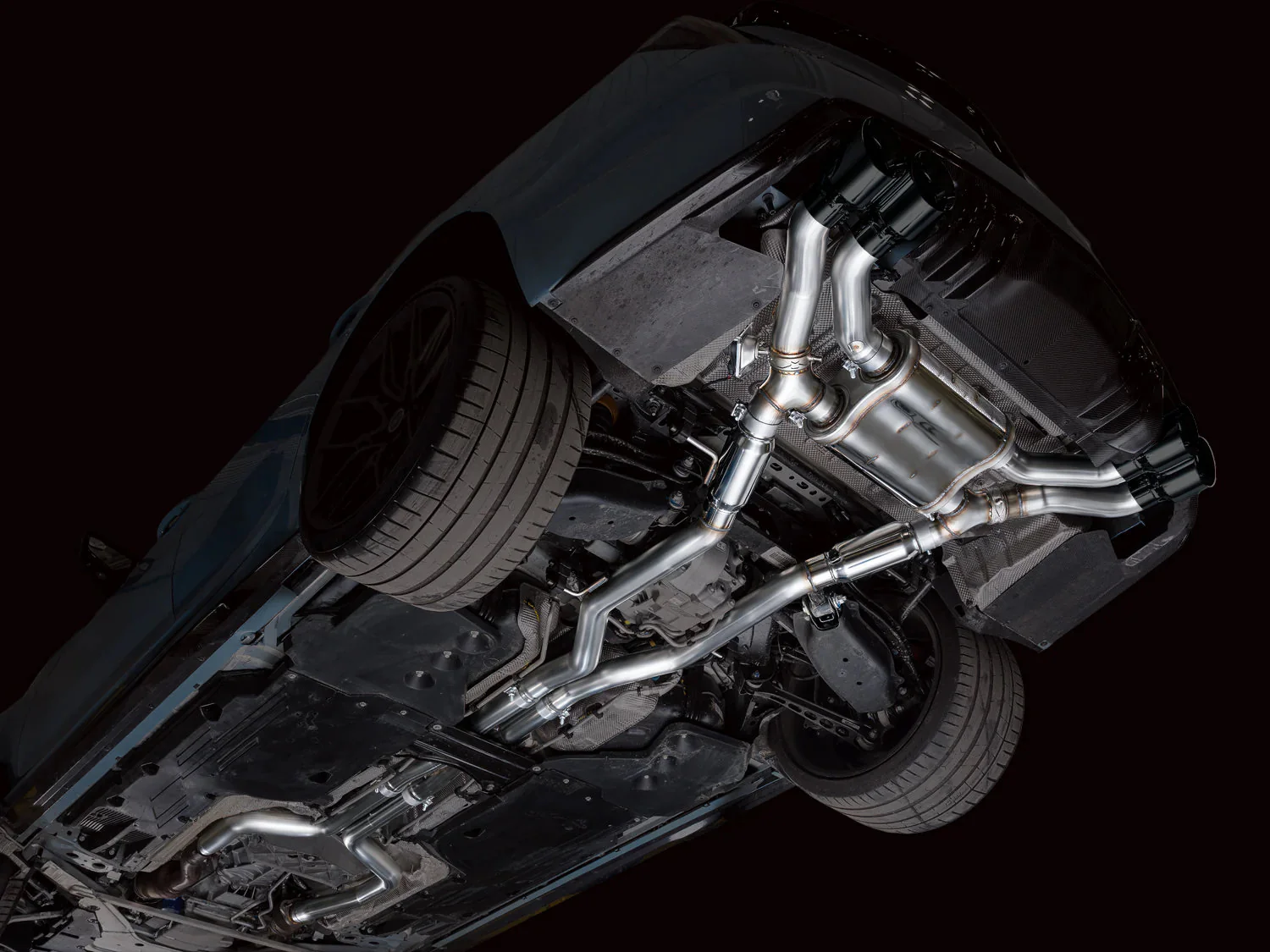 AWE Exhaust for Cadillac CT5-V Blackwing 6.2 Sedan (2022-2026) SwitchPath Catback with 4.5” Silver or Black Slash-Cut Tips - Image 16