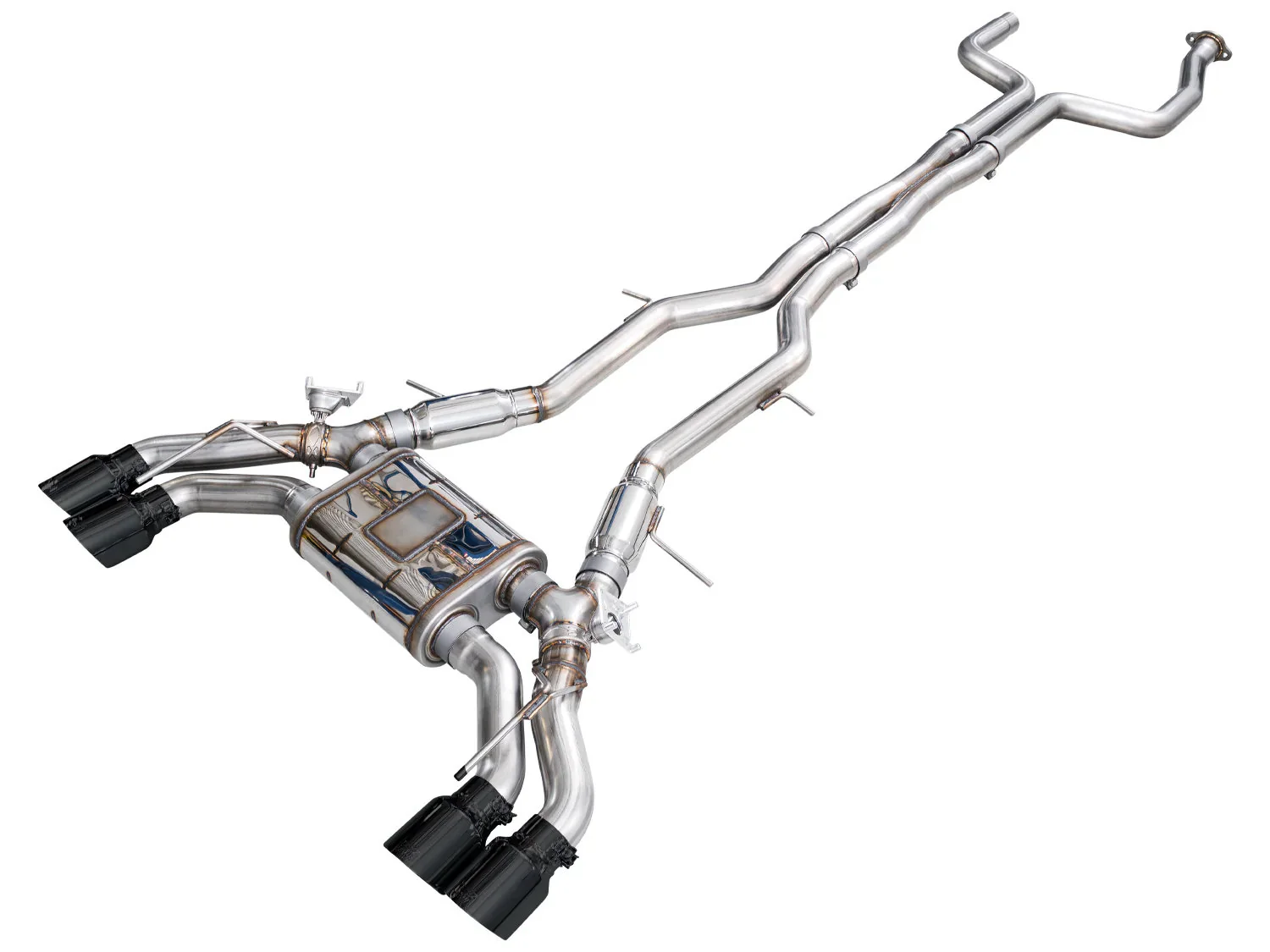 AWE Exhaust for Cadillac CT5-V Blackwing 6.2 Sedan (2022-2026) SwitchPath Catback with 4.5” Silver or Black Slash-Cut Tips - Image 2