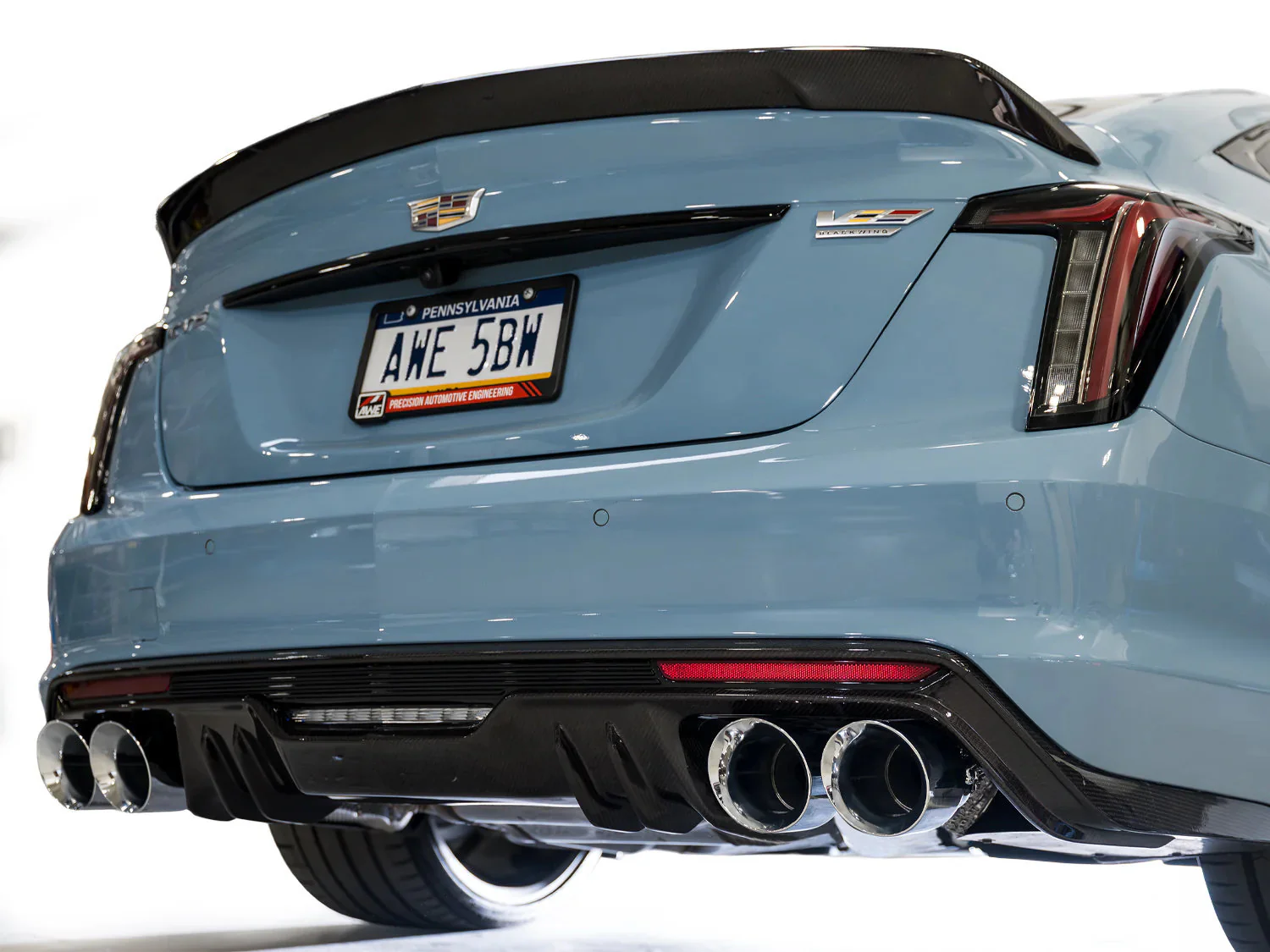 AWE Exhaust for Cadillac CT5-V Blackwing 6.2 Sedan (2022-2026) SwitchPath Catback with 4.5” Silver or Black Slash-Cut Tips - Image 24