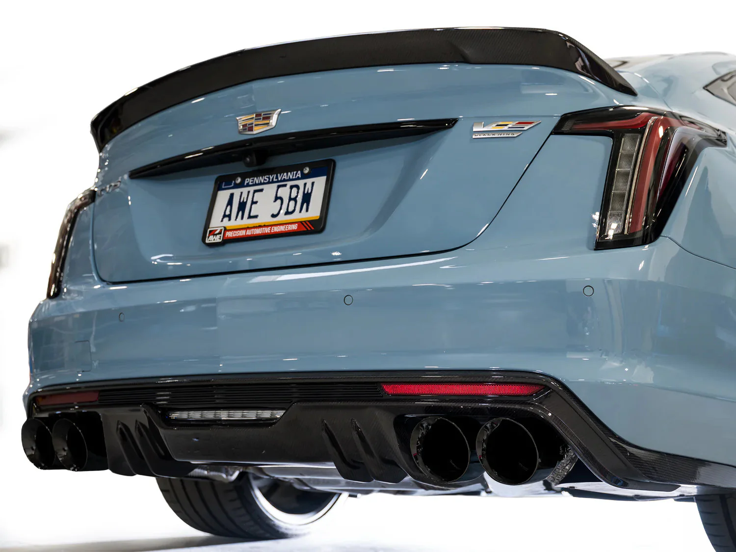 AWE Exhaust for Cadillac CT5-V Blackwing 6.2 Sedan (2022-2026) SwitchPath Catback with 4.5” Silver or Black Slash-Cut Tips - Image 28