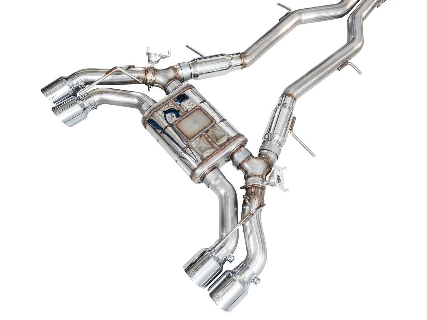 AWE Exhaust for Cadillac CT5-V Blackwing 6.2 Sedan (2022-2026) SwitchPath Catback with 4.5” Silver or Black Slash-Cut Tips - Image 7