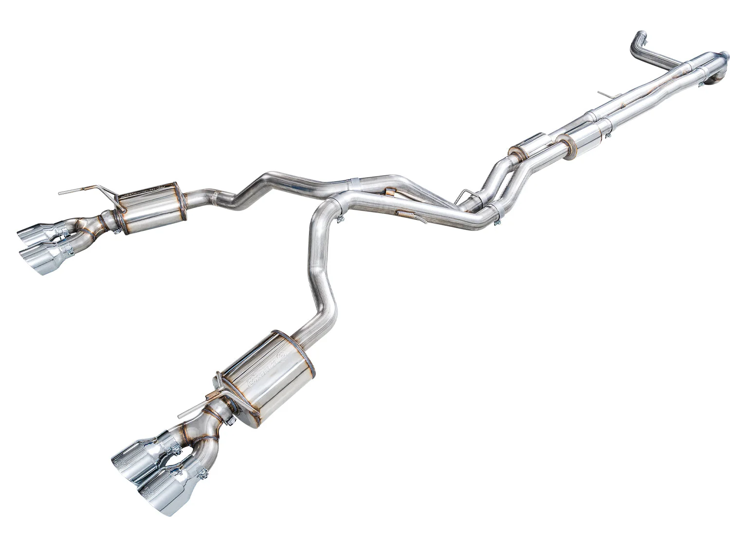 AWE Exhaust for Cadillac Escalade / Escalade ESV 6.2L V8 (2021-2026) True-dual 3” Catback - Silver / Black / OE Tips - Image 4