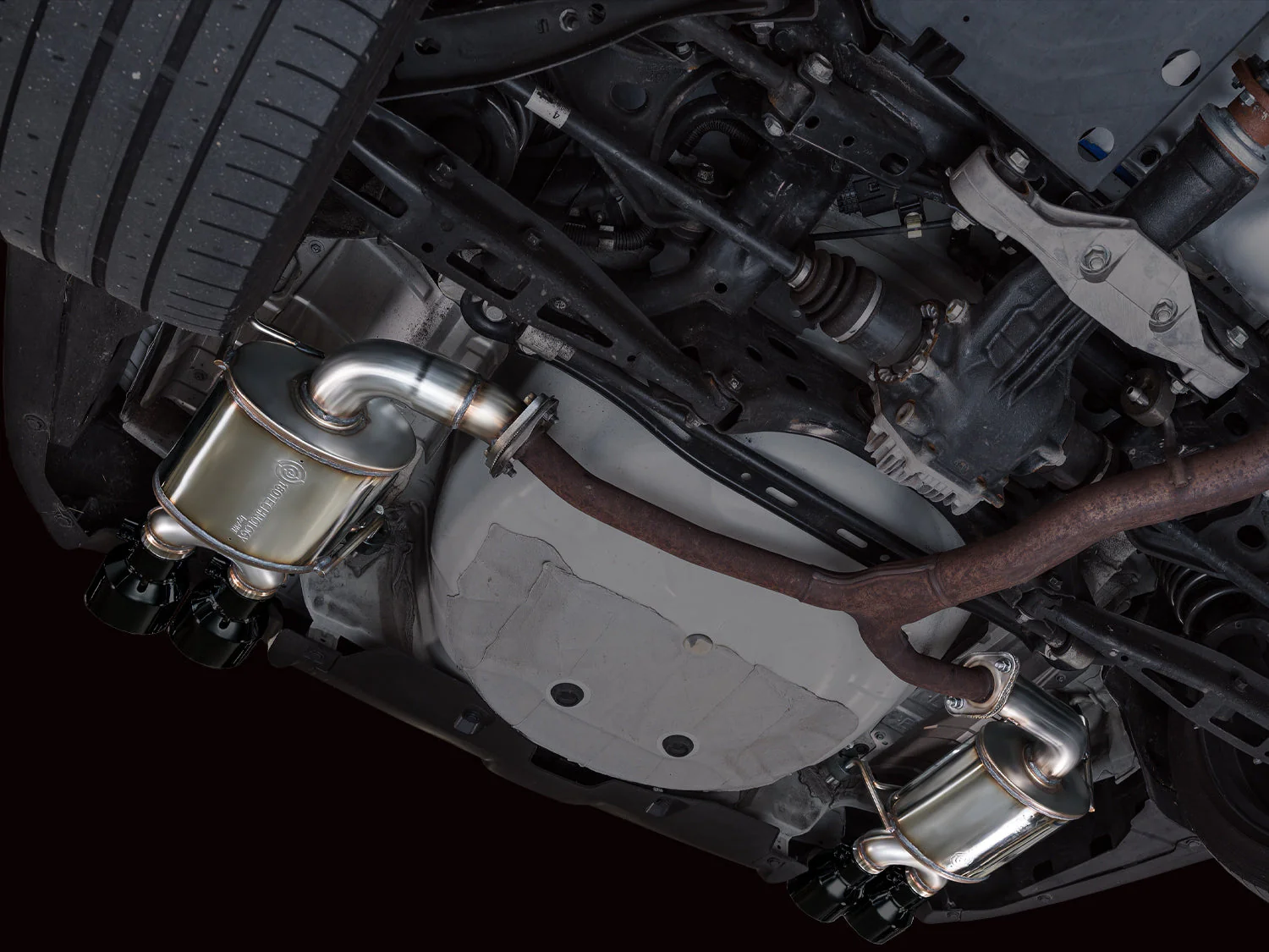 AWE Exhaust for Subaru WRX 2.4 Sedan (2022-2026) Track or Touring Axleback with Black or Silver Tips - Image 12