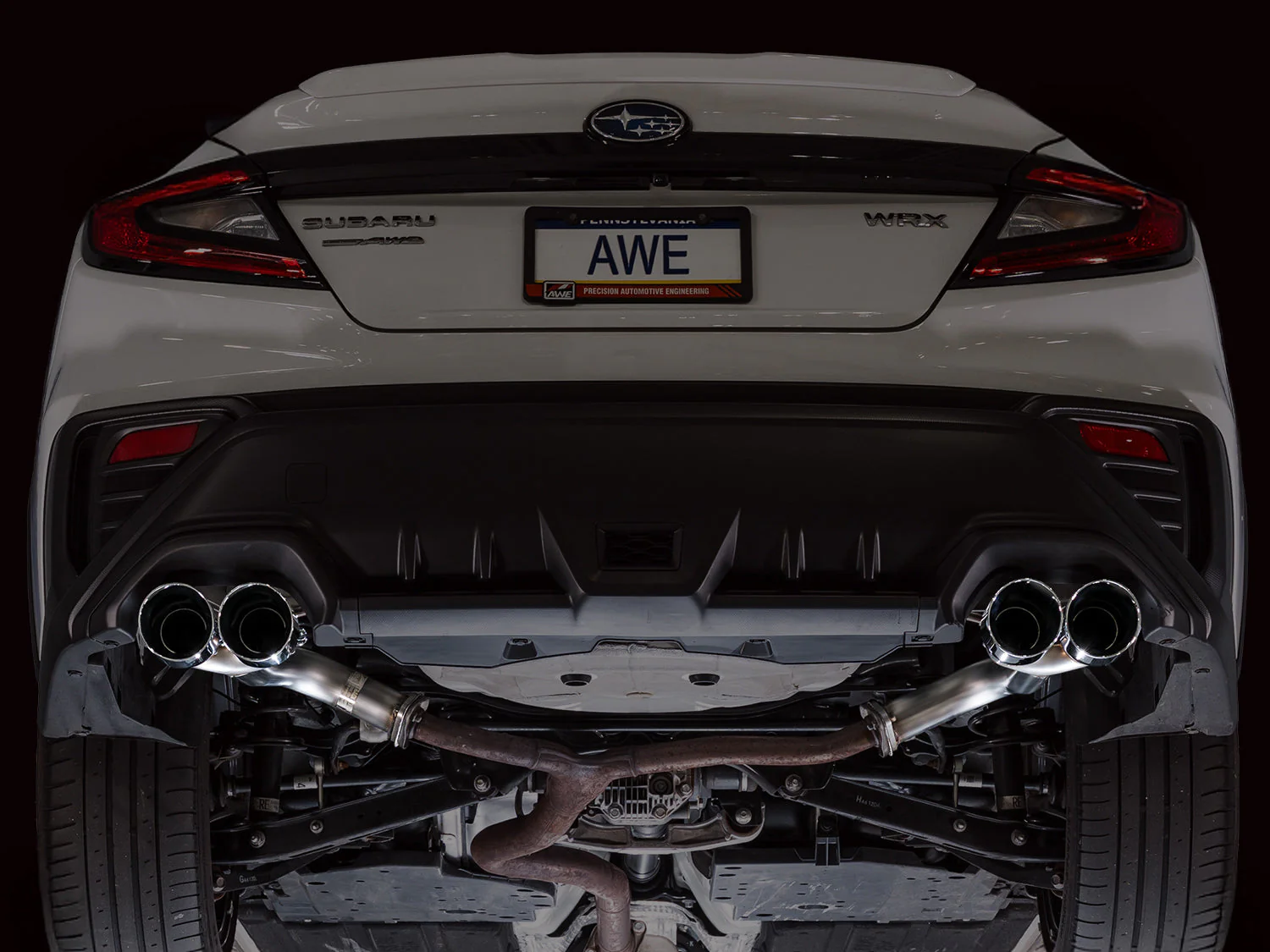 AWE Exhaust for Subaru WRX 2.4 Sedan (2022-2026) Track or Touring Axleback with Black or Silver Tips - Image 15