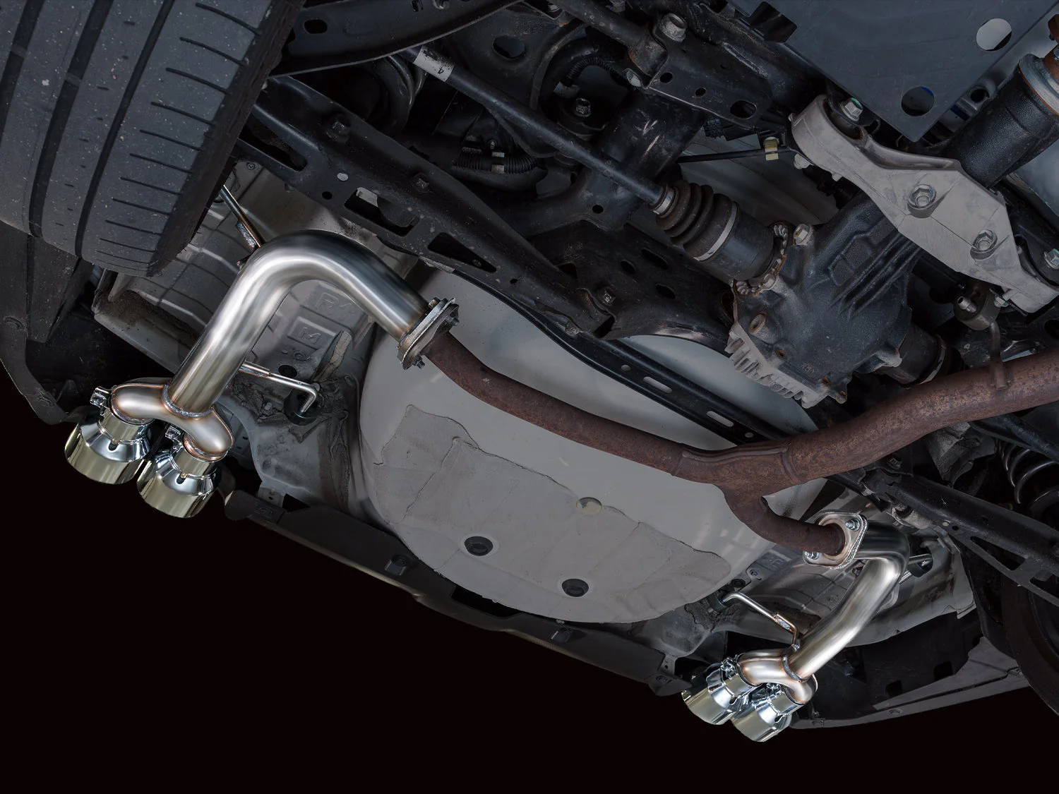 AWE Exhaust for Subaru WRX 2.4 Sedan (2022-2026) Track or Touring Axleback with Black or Silver Tips - Image 23