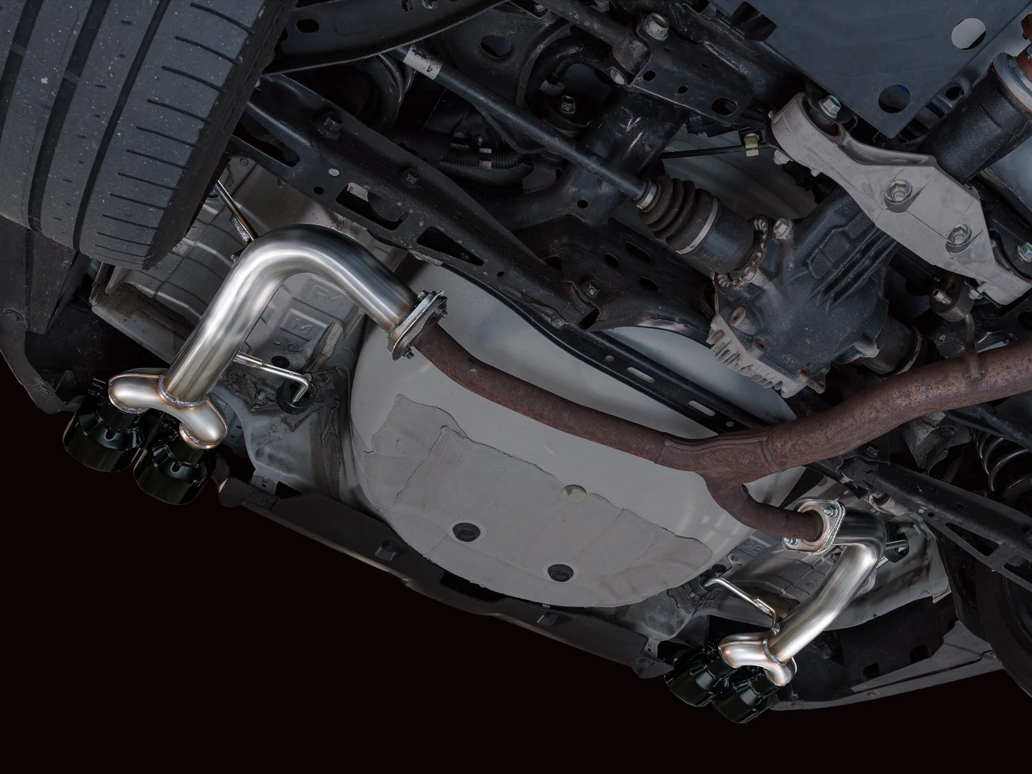 AWE Exhaust for Subaru WRX 2.4 Sedan (2022-2026) Track or Touring Axleback with Black or Silver Tips - Image 24