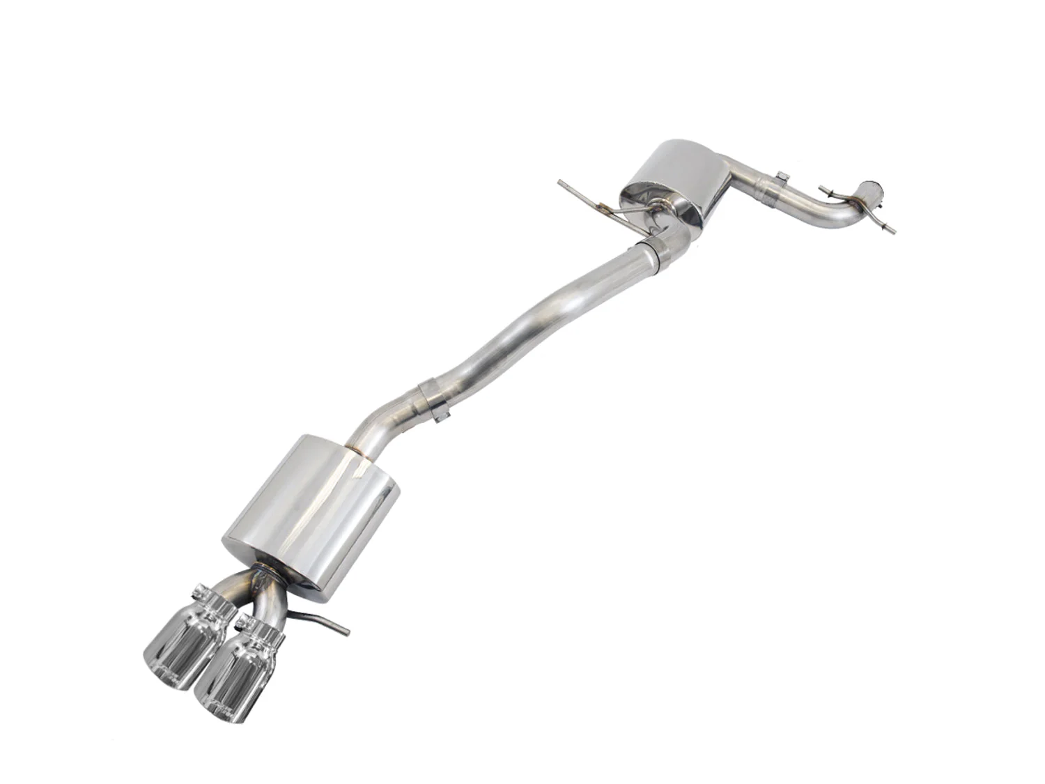 AWE Exhaust for VW Jetta 1.8 / 2.0 Sedan (2012-2018) Track or Touring Catback with Silver or Black Tips - Image 2